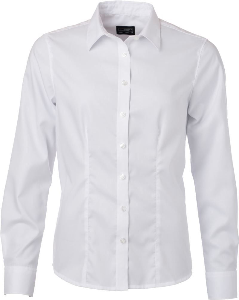 Ladies' Shirt Longsleeve Micro-Twill James&Nicholson JN681