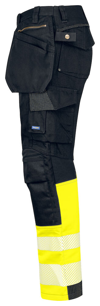 ProJob 6525 Warnschutz Arbeitshose mit Hängetaschen EN ISO 20471 KLASSE 1