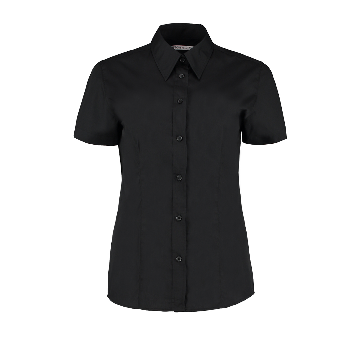 Women`s Classic Fit Workforce Poplin Shirt Short Sleeve Kustom Kit K728