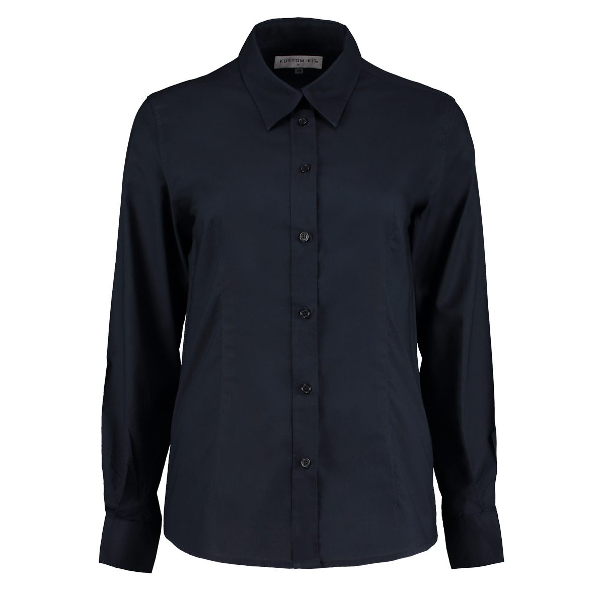 Women`s Tailored Fit Workwear Oxford Shirt Long Sleeve Kustom Kit K361
