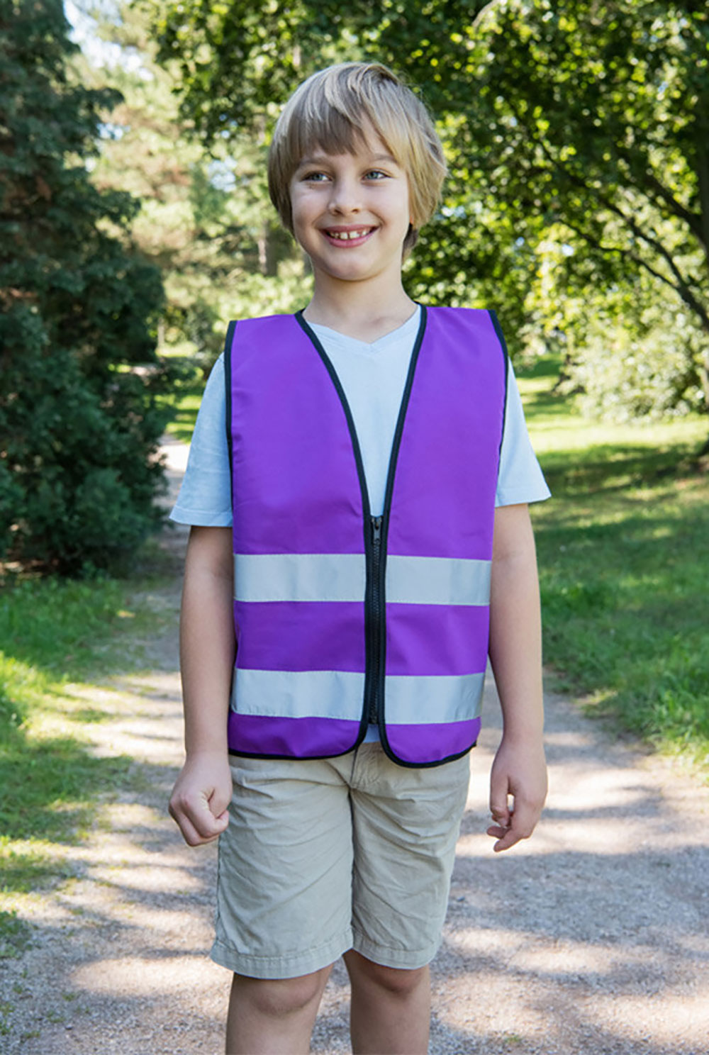 Safety Vest for Kids with Zipper EN1150 Korntex KX201