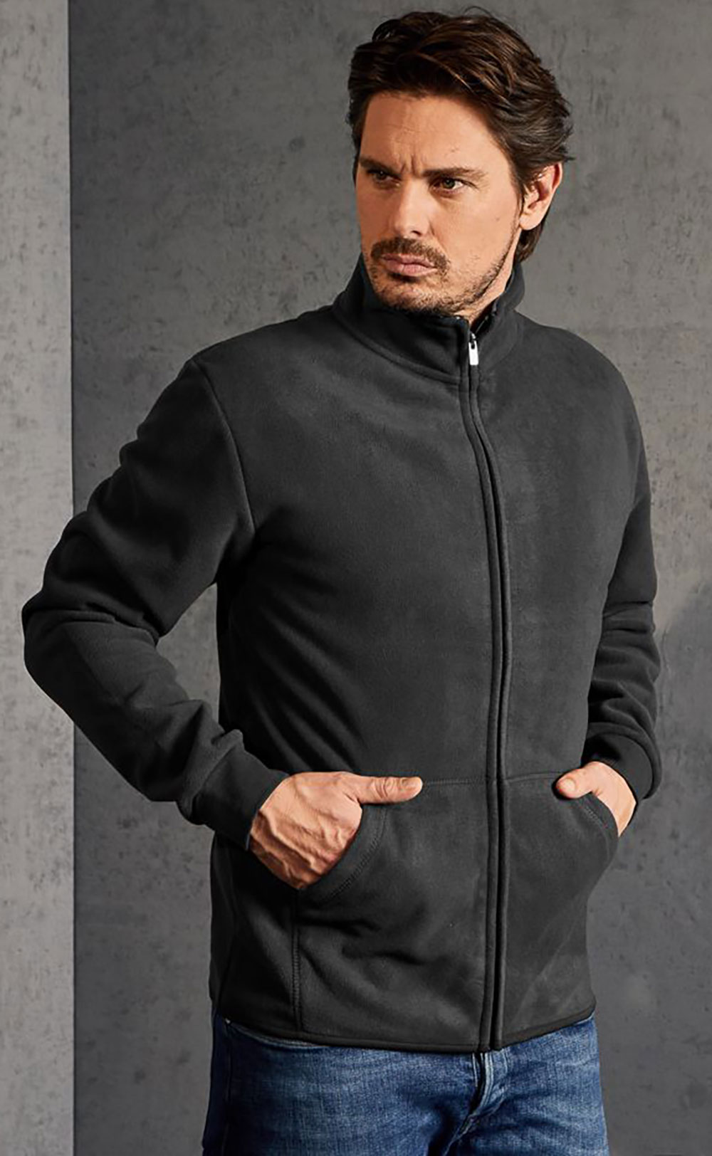 Promodoro Men's Double Fleece Jacket 7971 / graphite
