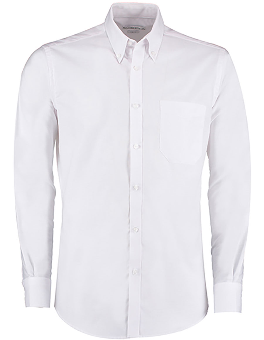 Slim Fit Workwear Oxford Shirt Long Sleeve Kustom Kit K184