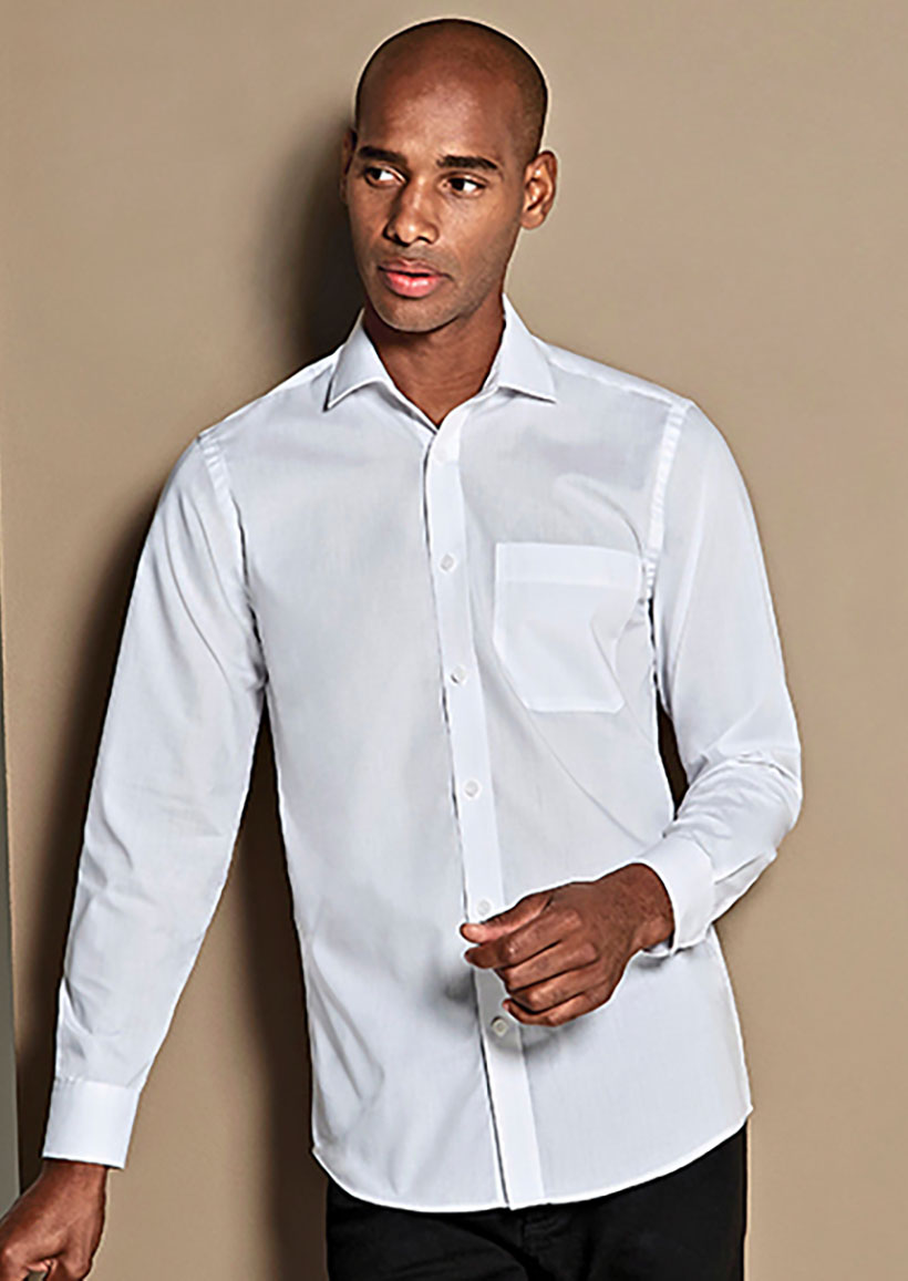 Tailored Fit Poplin Shirt Long Sleeve Kustom Kit K142