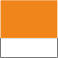 orange/ white