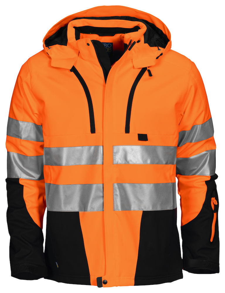 ProJob 6420 Gefütterte Softshell-Jacke EN ISO 20471 Klasse 3