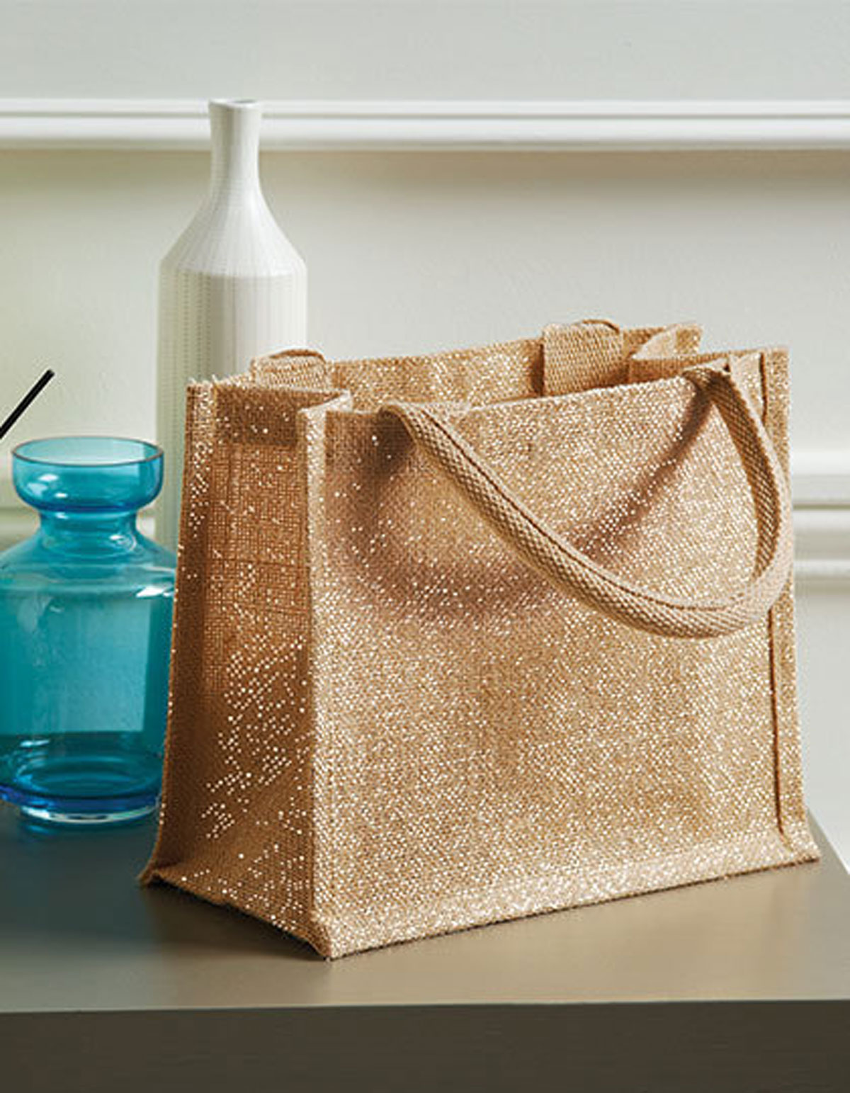 Shimmer Jute Mini Gift Bag W431
