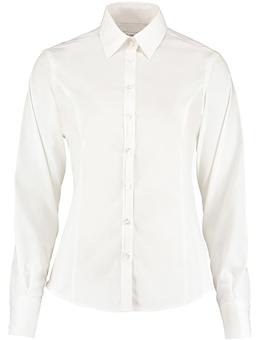 Tailored Fit Business Shirt Long Sleeve Kustom Kit K743F