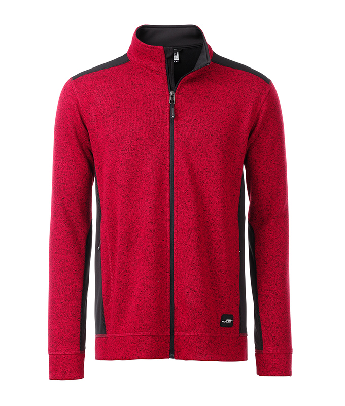 Men's Knitted Workwear Fleece Jacket James&Nicholson JN862