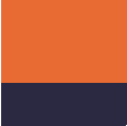 orange/ navy