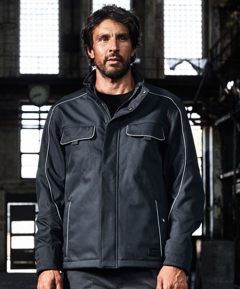Workwear Softshell Jacket -Solid- James&Nicholson 884