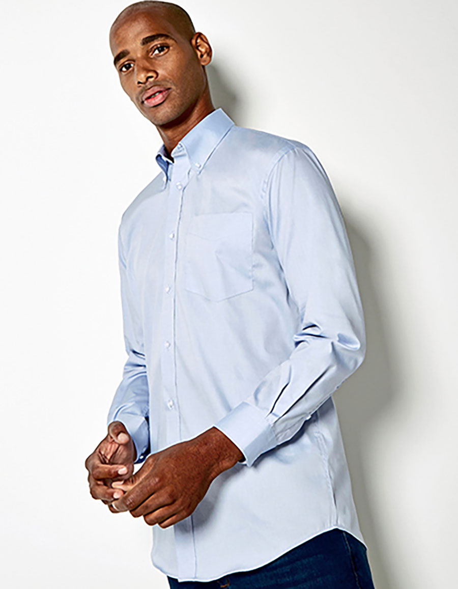 Men`s Classic Fit Corporate Oxford Shirt Long Sleeve Kustom Kit K105