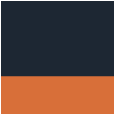 navy/ dark orange