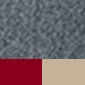 grey melange/ cardinal/ beige