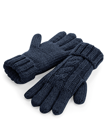 Cable Knit Melange Gloves CB497